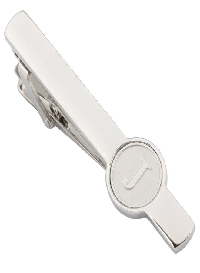 Dannyshi Men Tie Clip 2.1 Inch Silver plated Stainless 26 Letters A-Z + Gift Box (Silver-J) - Image 3